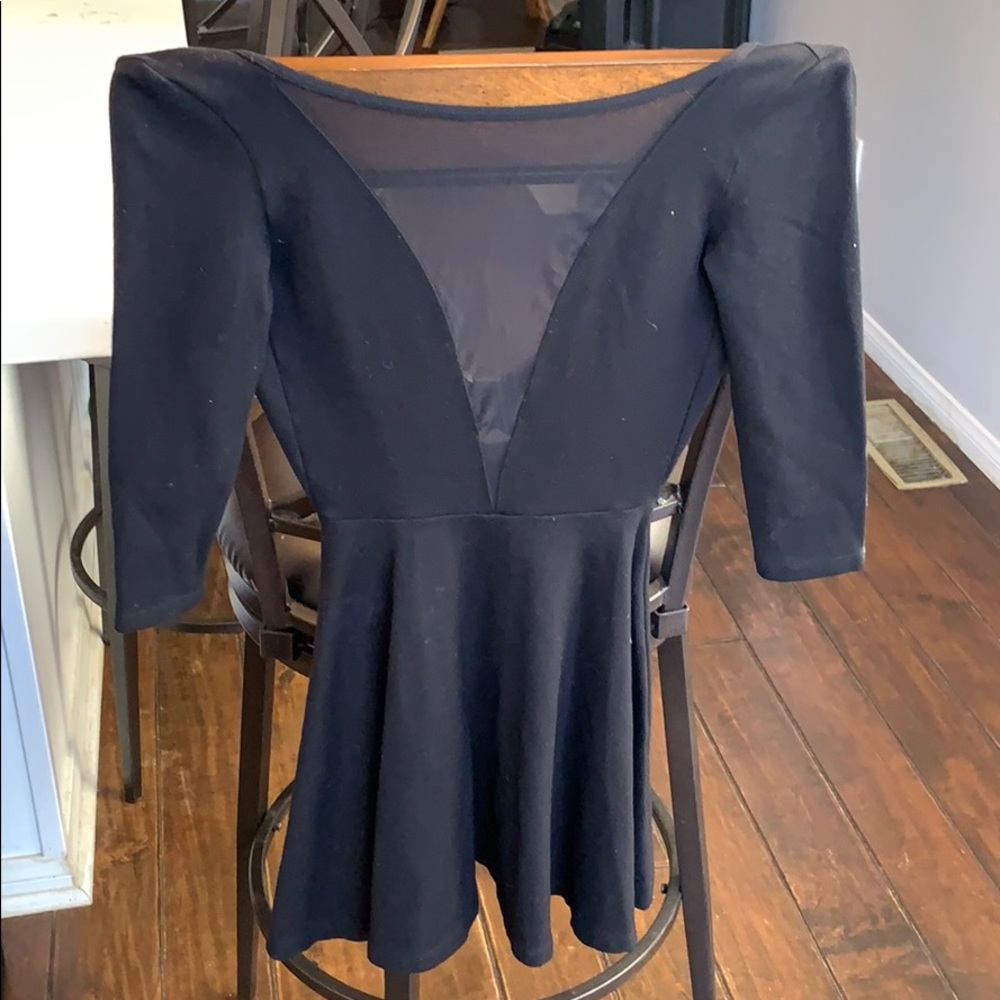 Open back dress